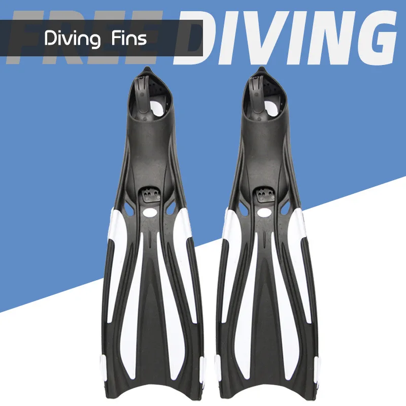 Long Diving Fins Full Foot Swim Flippers TPR Training Flaps Speed Propulsion for Scuba Snorkeling Free Diving Adult