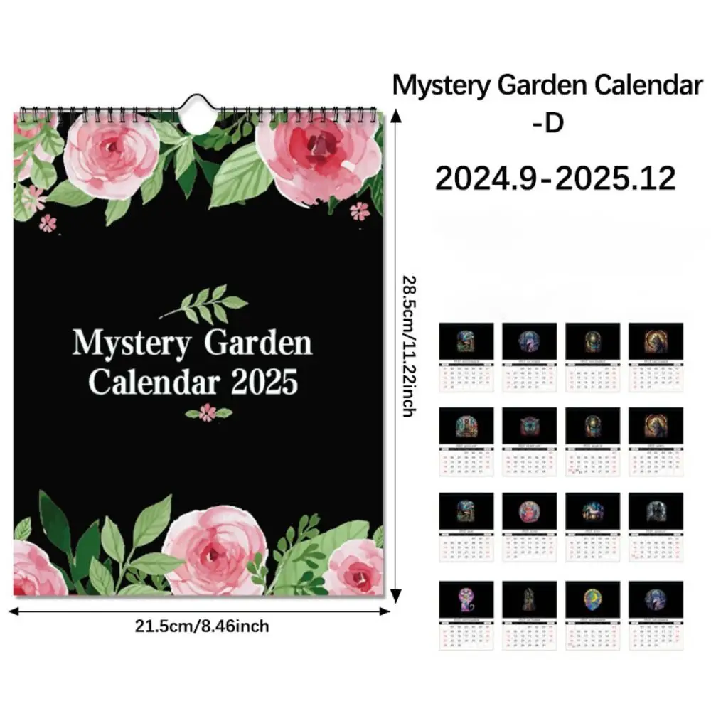 

Настенные лунные календари на 18 месяцев, 2025 год, INS, 2024-2025, английский настенный календарь, органайзер для повестки дня, подвесной календарь-планировщик