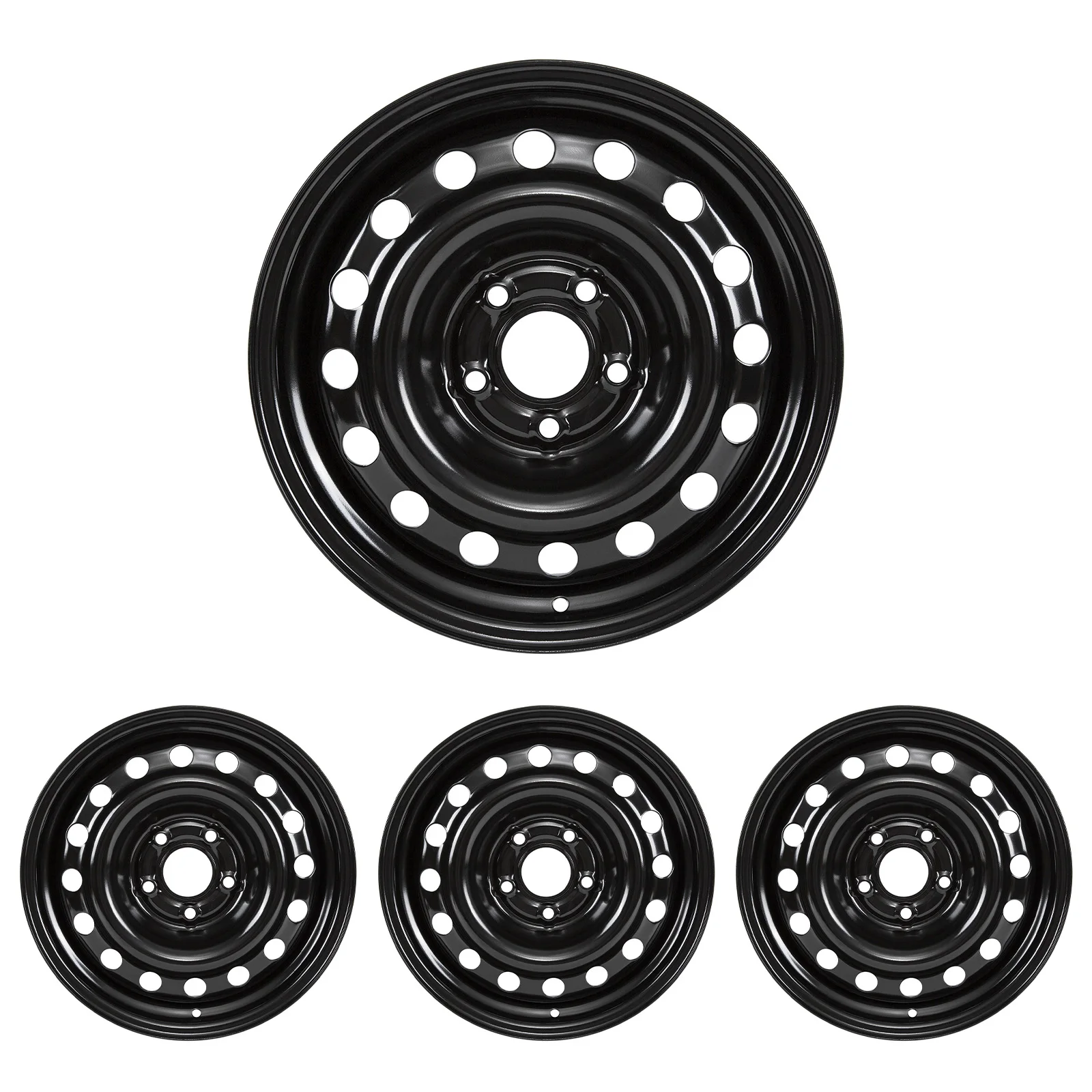 

1/2/4 шт. Колесные диски 16 x 7 дюймов, черные стальные автомобильные диски, сменные колесные диски, подходят для Nissan Altima 2019-2023