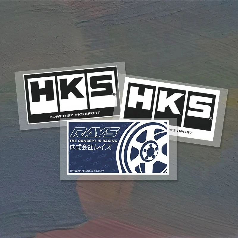HKS Advanced JDM Modified  car stickers door and body stickers scratch and cover the rear glass sticker