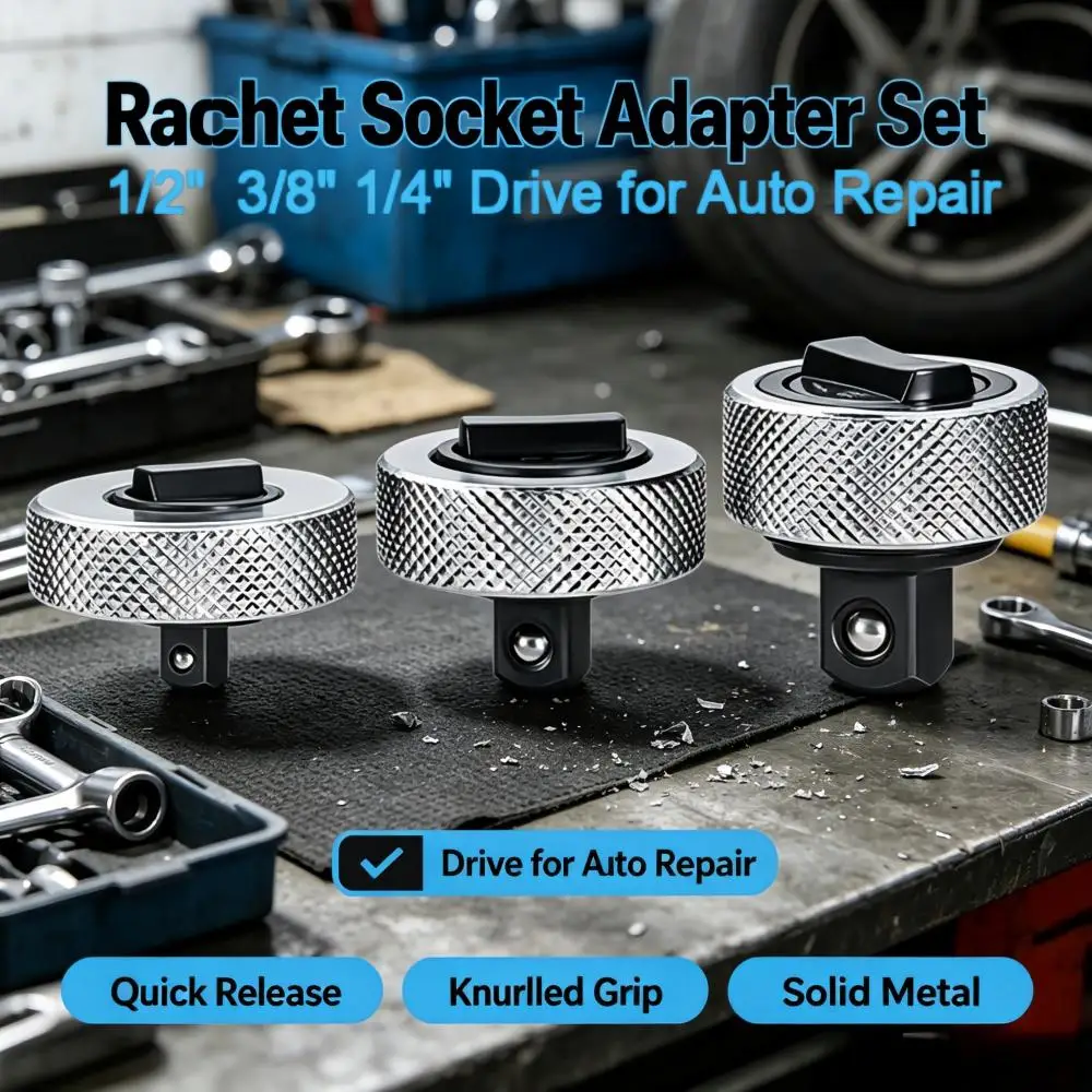 3Pcs Mini Ratchet Socket Wrench Set,1/4