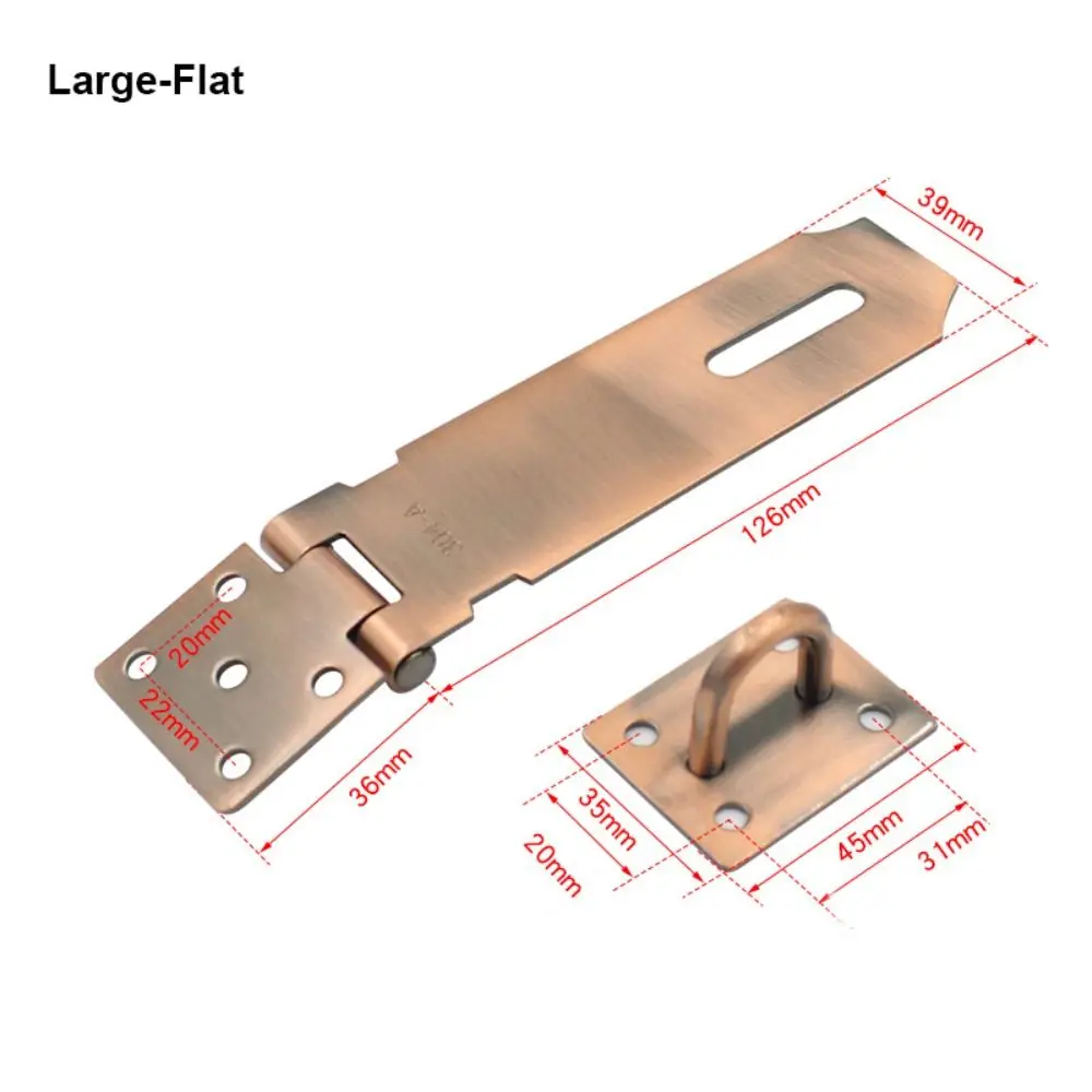 Loquet de cadenas pratique en acier inoxydable, anti-effraction, fermoir de porte domestique, loquet de hangar à Angle droit de 90 degrés