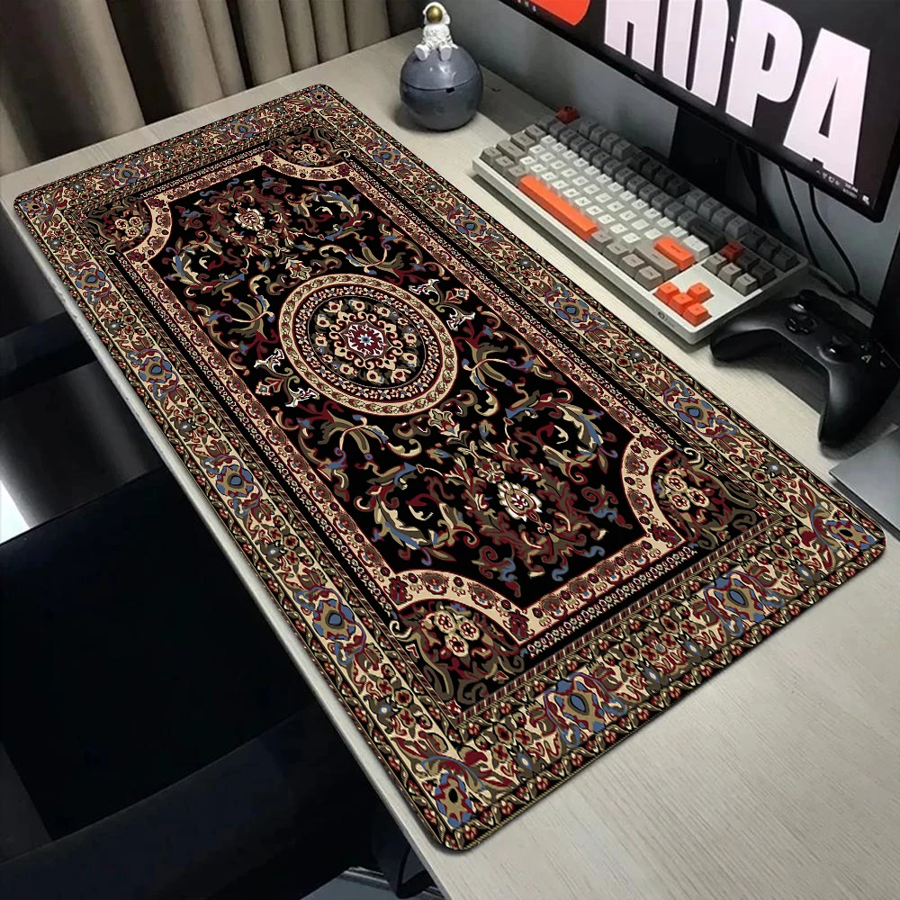 Large mouse pad desktop office accessories prayer rug retro Persian mousepad gamer computer desk accessories keyboard desk pads