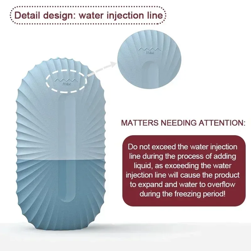 ลูกกลิ้งน้ำแข็งซิลิโคนสำหรับใบหน้า ถาดน้ำแข็งสำหรับนวดหน้า ลดบวมในฤดูร้อน แม่พิมพ์ประคบเย็น อุปกรณ์ดูแลผิวสวย