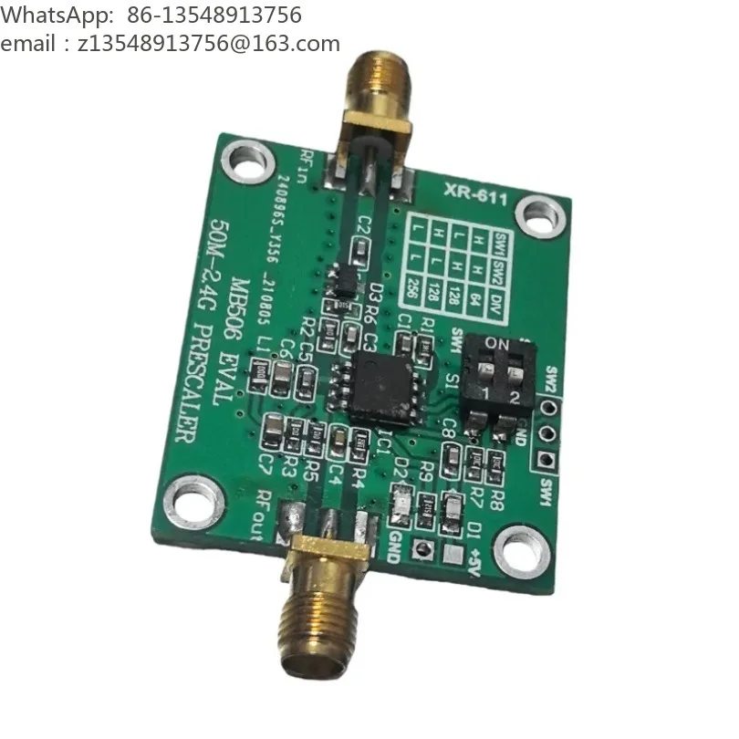 MB506 EVAL Module 50MHz-2.4GHz Microwave Prescaler 64 128 256 2.4Ghz Prescaler NEW