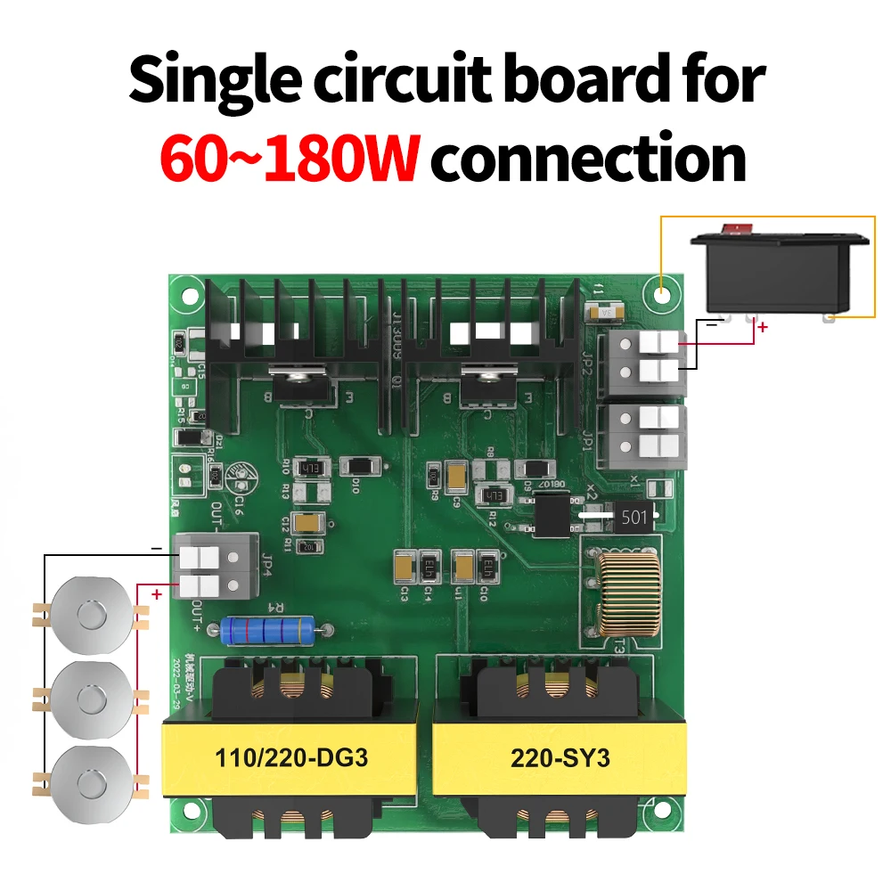 Granbo Original 40KHz Mechanical Drive Board 60W-180W 110V/220V Ultrasonic Cleaner PCB Kit