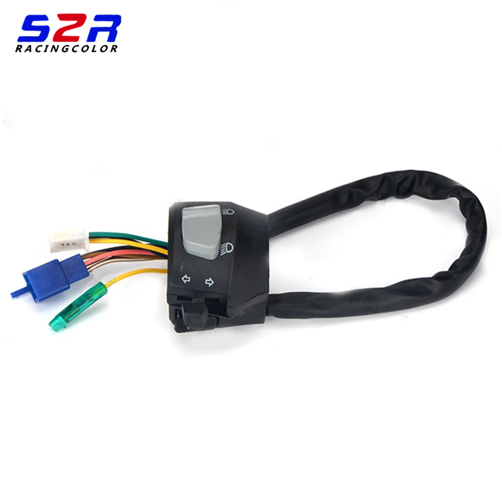 Motorcycle Handlebar Switch Controls Assy for YAMAHA YBR 125 YBR125 2002 - 2013 Control Turn Signal High / Low Beam Horn Button