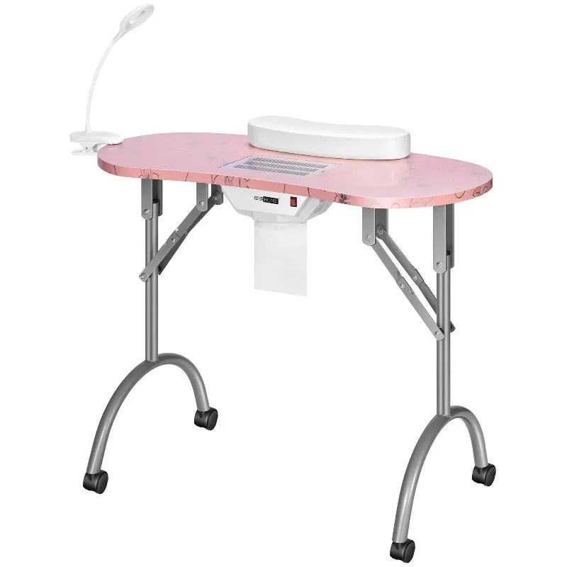 

Modern plastic manicure table Compact and stylish manicure table furniture for salons and living rooms