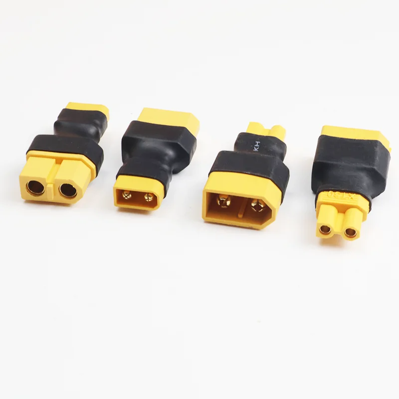 4PCS Male / Female XT60 to XT30 Plug Female Male Adapter Converter Connector for FPV Drone RC Lipo NiMH Battery Charger ESC Part