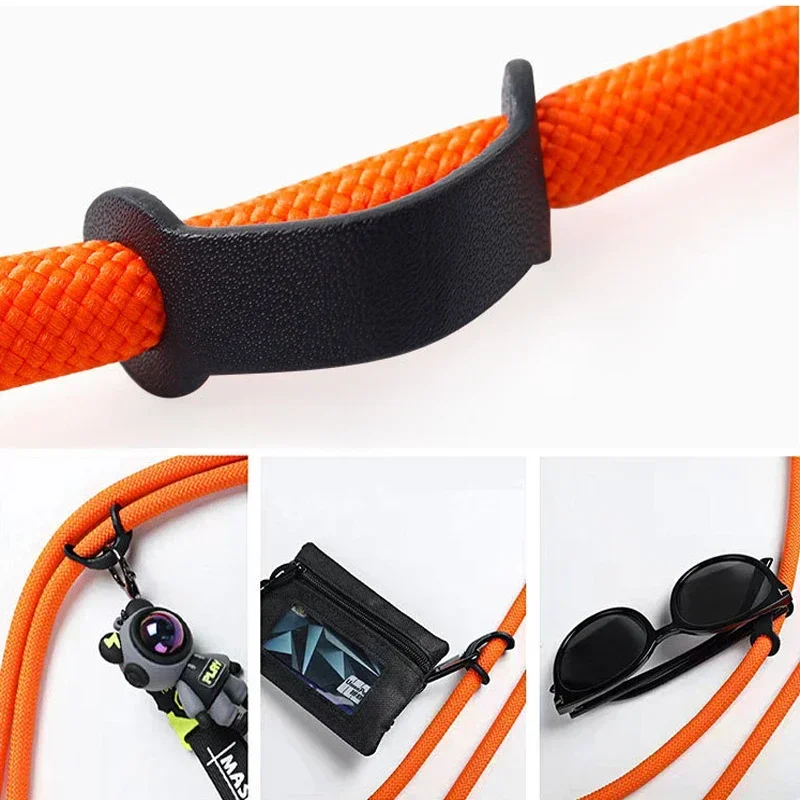 150 cm lengte telefoonkoord verstelbaar afneembaar nekkoord buiten universele crossbody riem kaartclip voor mobiele telefoonhoes