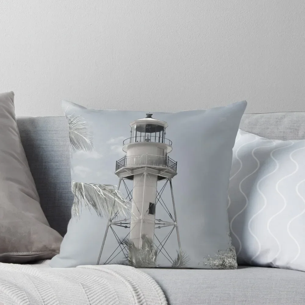 

Sanibel Lighthouse Silver Tones Throw Pillow Christmas Pillowcase Ornamental Pillow Throw Pillow Covers