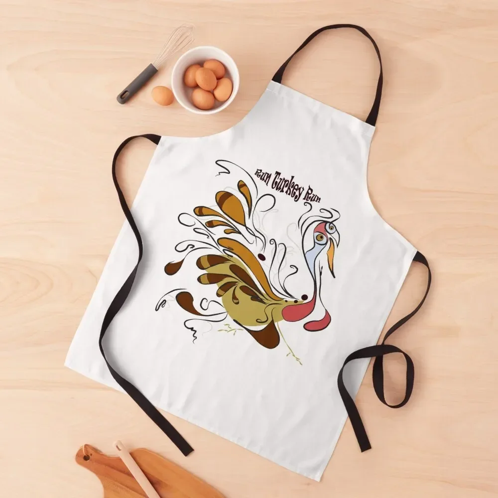 

Run Turkey Run Apron Costume Waiter household woman Apron