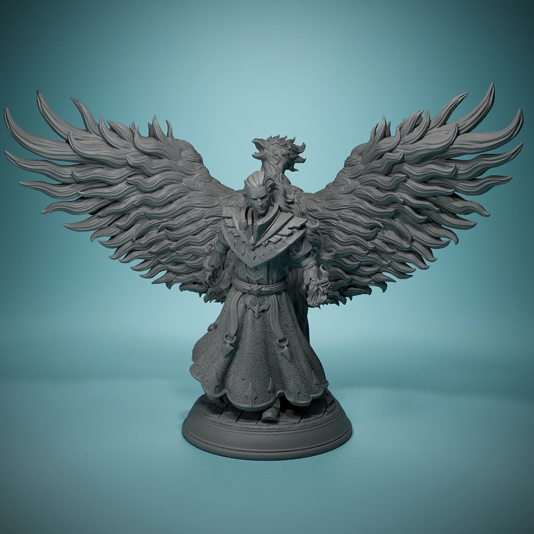

Пиромантер Fire Genasi-скоркар-3D миниатюры-Настольная Тактическая игра в ролевые игры-платье для игровой комнаты-модели с ручной росписью