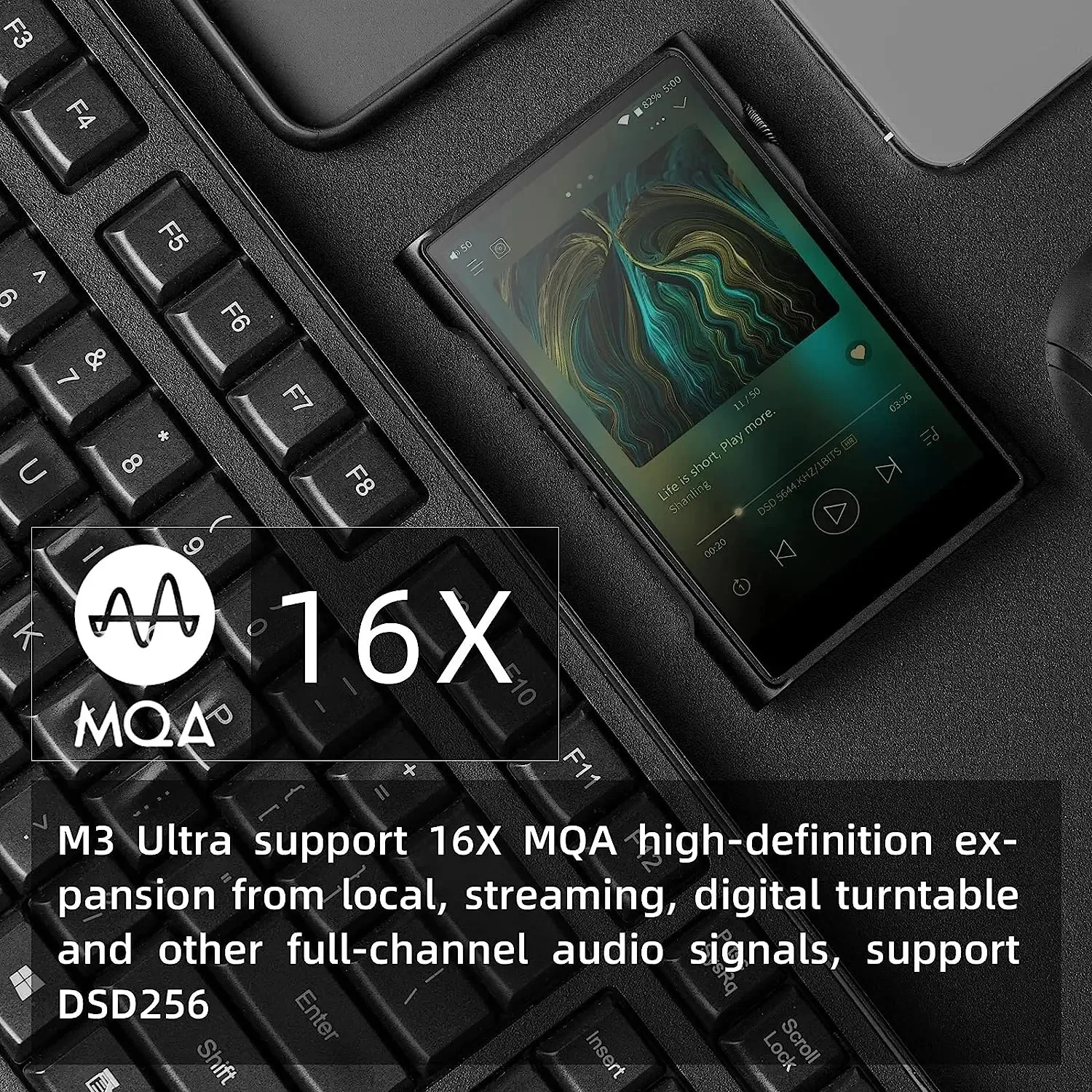 SHANLING M3 Ultra MP3-Player Bluetooth 5.0 Android 10 MQA Tragbarer HiFi-Musik-Player MP3 Hi-Res Audio DAC AMP Dual ES9219C Chips