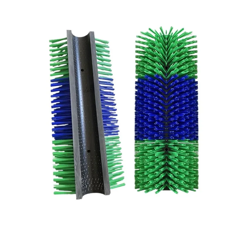 Brush half-sided brush for scratching and scratching wool, cleaning and massage for horses cattle in the breeding farm,