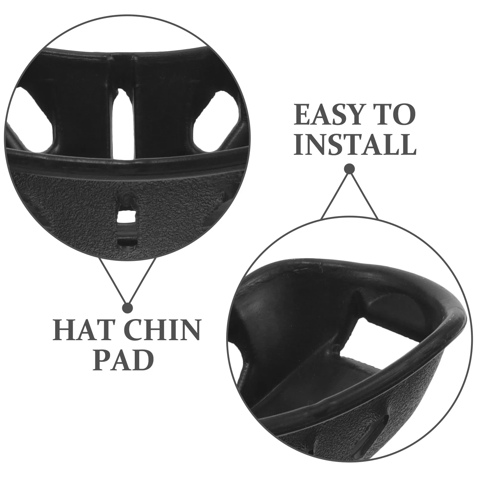

8pcs Chin Pad Protective Universal Motorcycle Safety Hat Accessory Black Adjustable Liner Chain Strap For Football