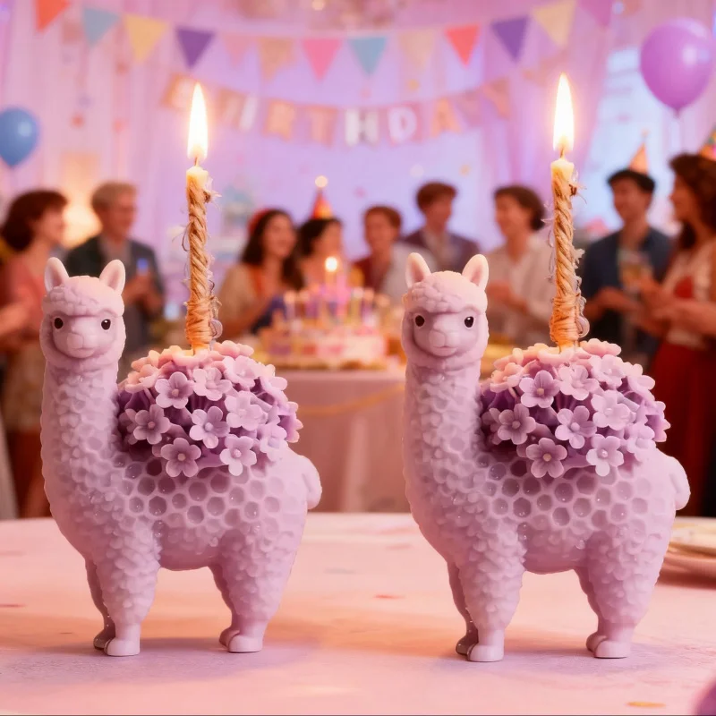 

2 шт. форма для свечей из альпаки с цветами, силиконовый набор «сделай сам» для креативных подарков на день рождения, домашний декор, искусство из смолы