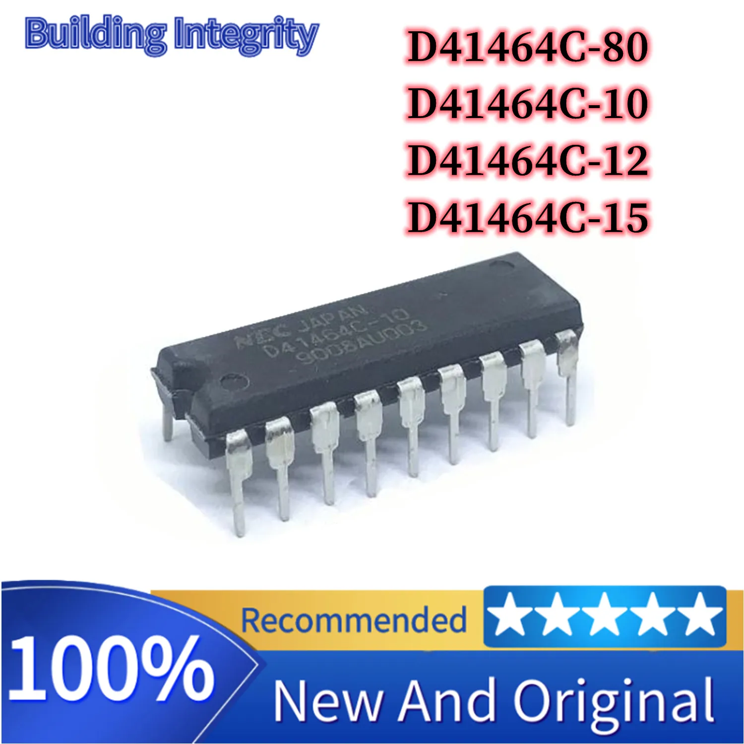 10Pcs 100% New Original D41464C D41464C-10 D41464C-12 D41464C-15 D41464C-80 D41464 41464 DIP18 IC Chip In Stock