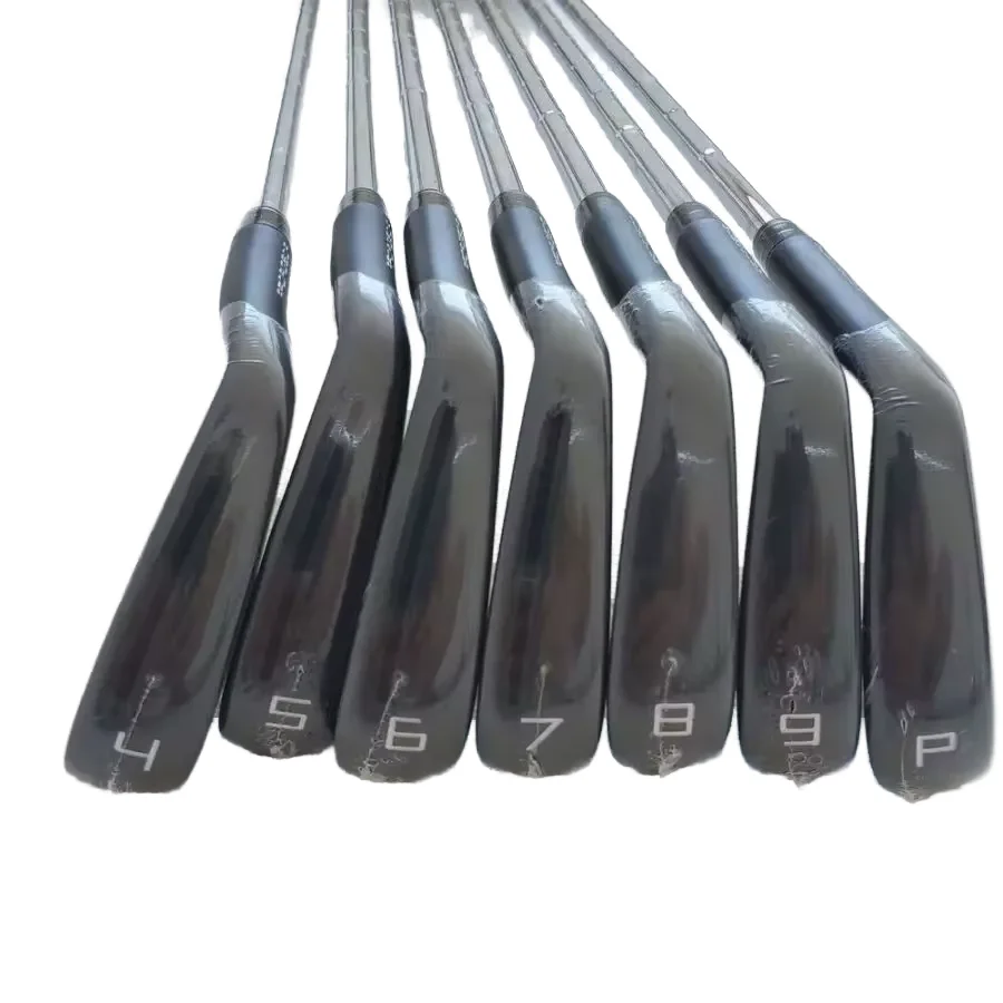 

Golf Forged Iron Club Set Right Handed Unisex Regular Flex Graphite Steel Shaft Rubber Grip Accessories