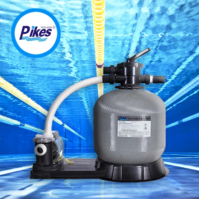 Pikes OEM Fiberglass Combo 6-way Muliport Value Filtration Swimming Pool Filter System Pump Sand Filter