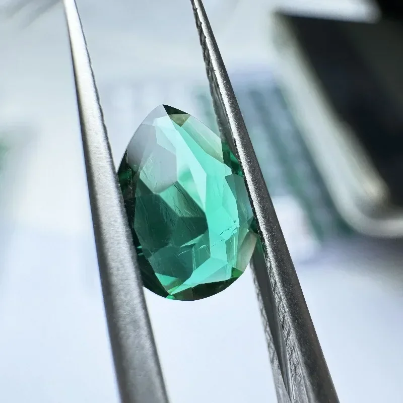 

Top Lab Grown Zambian Emeralds Pear Cut Hydrothermal Hand Cutting For Jewelry Making Rings Material Selectable AGL Certificate