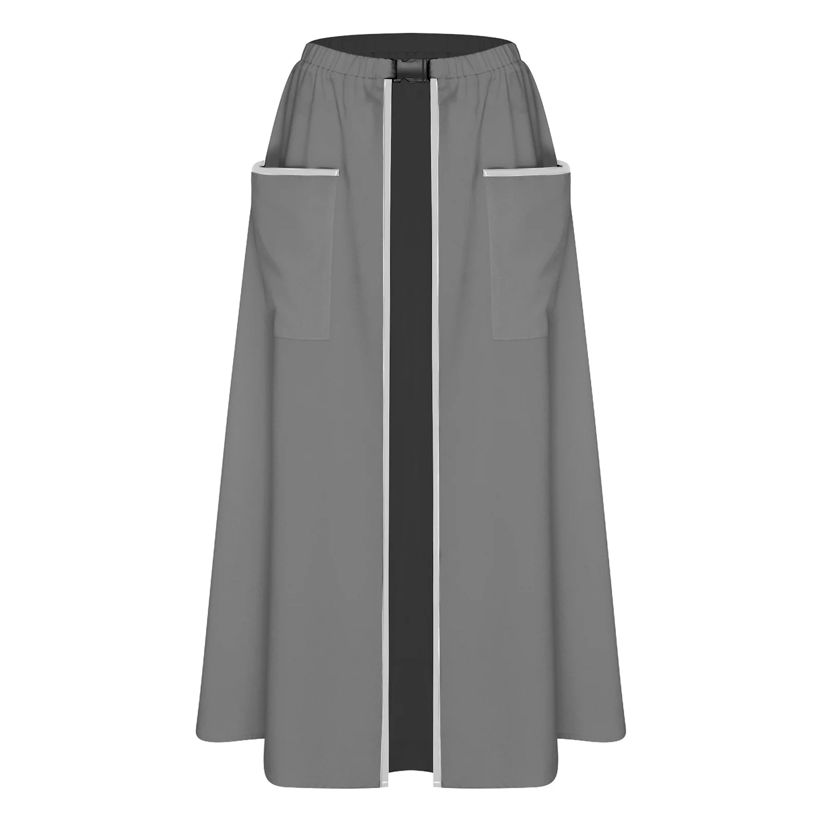 

Фартук для парикмахеров и стилистов (унисекс) с эластичным поясом на пряжке, большими передними карманами, практичный, на полтела тела, для салонов красоты и маникюра