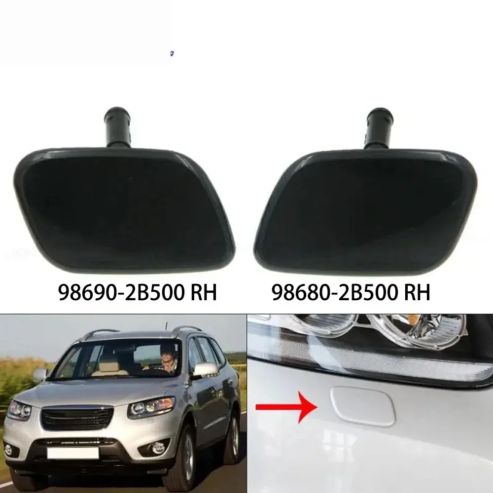 

Boquilla limpieza para faros lanteros, tapa cubierta chorro para Hyundai Santa Fe SantaFe MKII 2009 2010 1011 2012 98680-2B50