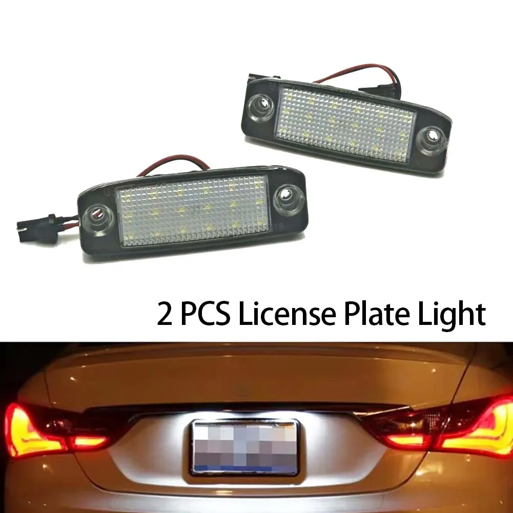 

2x LED License Number Plate Light For Kia Sportage SL 2011-2016 For Hyundai Kona 2018-2023 I40 CW 2011-2019 Tucson estate/wagon