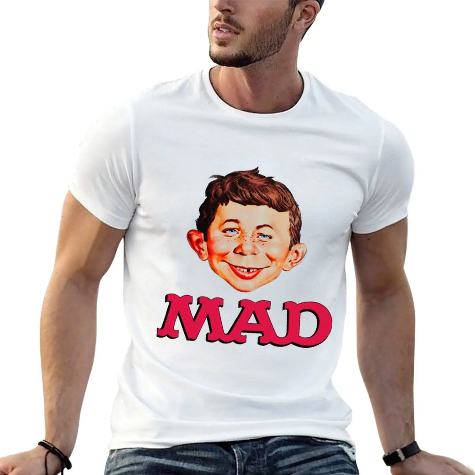 Mad Magazine Shirt, Sticker, Mask Perfect Gift T-Shirt Casual All Match Tee Shirt for Men