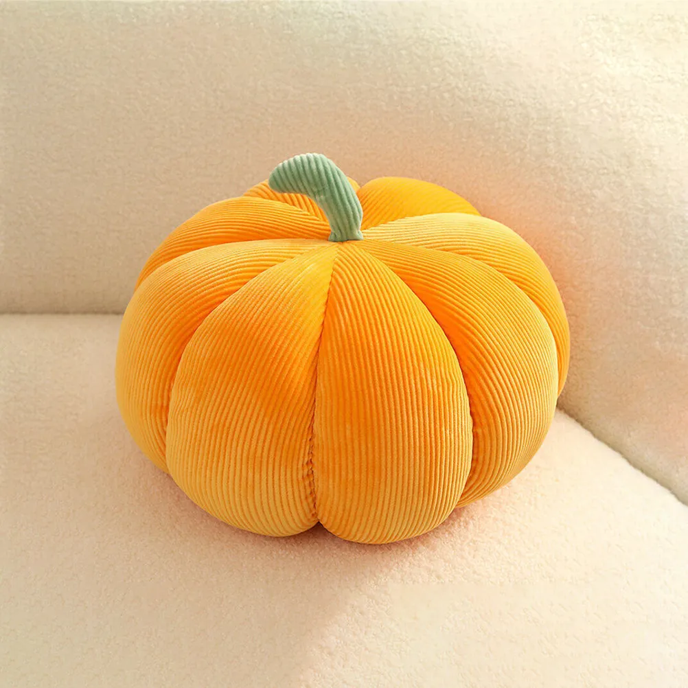 

Adorable Pumpkin Shaped Pillow Ultra Soft Comfortable Home Decor Cushion for Living Room Bedroom Patio Halloween Holiday Gift
