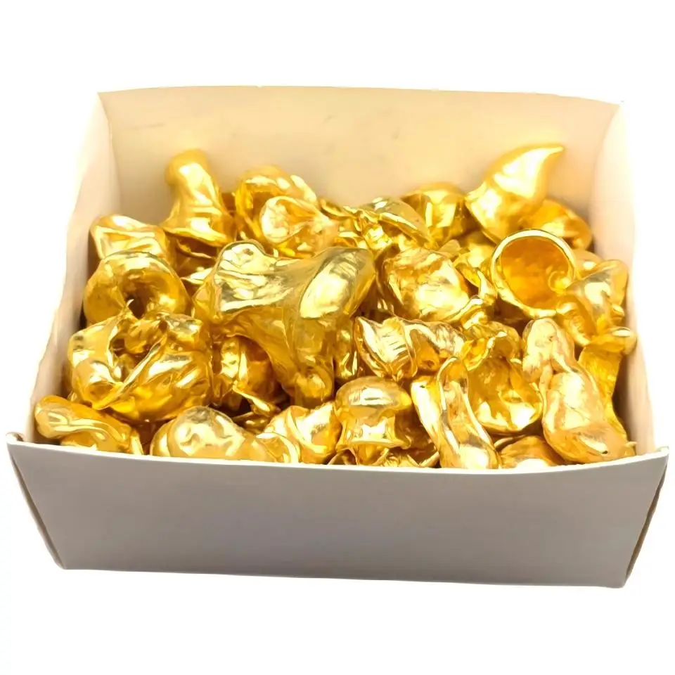 Dental Lab Casting Alloy Pellets Yellow Color For Dental Crown Bridge Casting Restoration Reliable Dental Consumables Tool