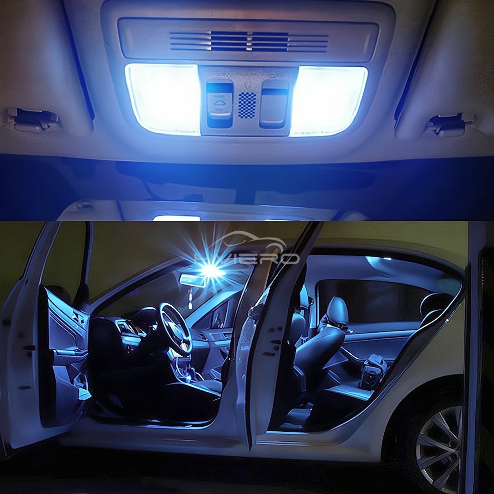 T10 W5W LED Car Clearance Led Dome Reading Lamp 3030 1SMD Auto Interior Vehicle Color Door Bulb Accessories Trunk Reverse Lights