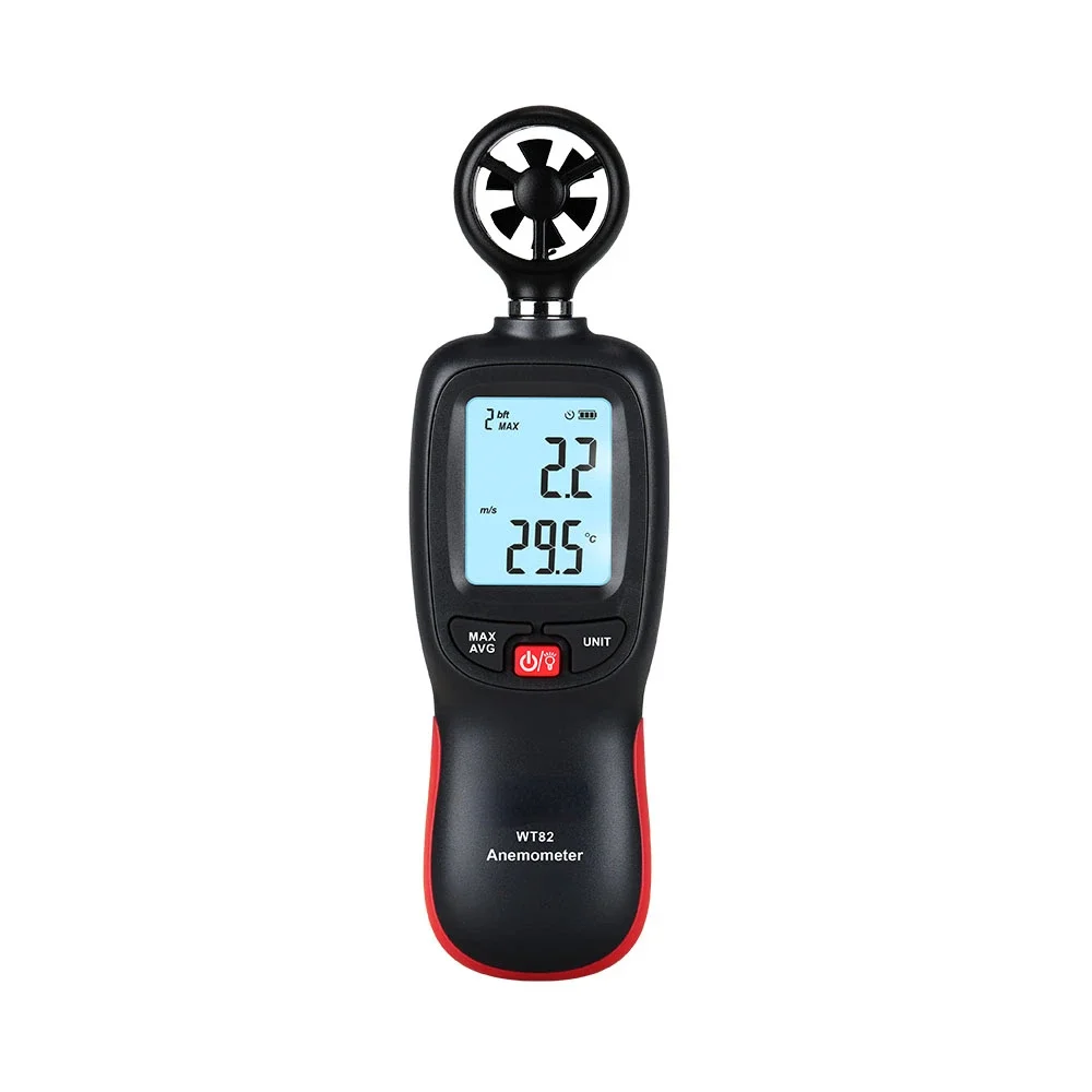 

DECCA WT82 Hand-held digital anemometer 0~30m/s+/-5%+/-0.1 Be forOutdoor Office School Home
