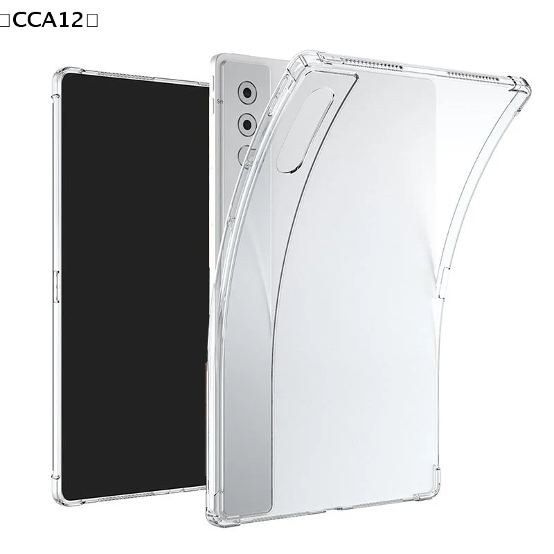 

For Yoga Pad Pro 12.7 Inch Tablet Case Transparent TPU Soft Cover Anti-Slip With Air Bags Anti-Drop & Scratch Tablet Sleeves