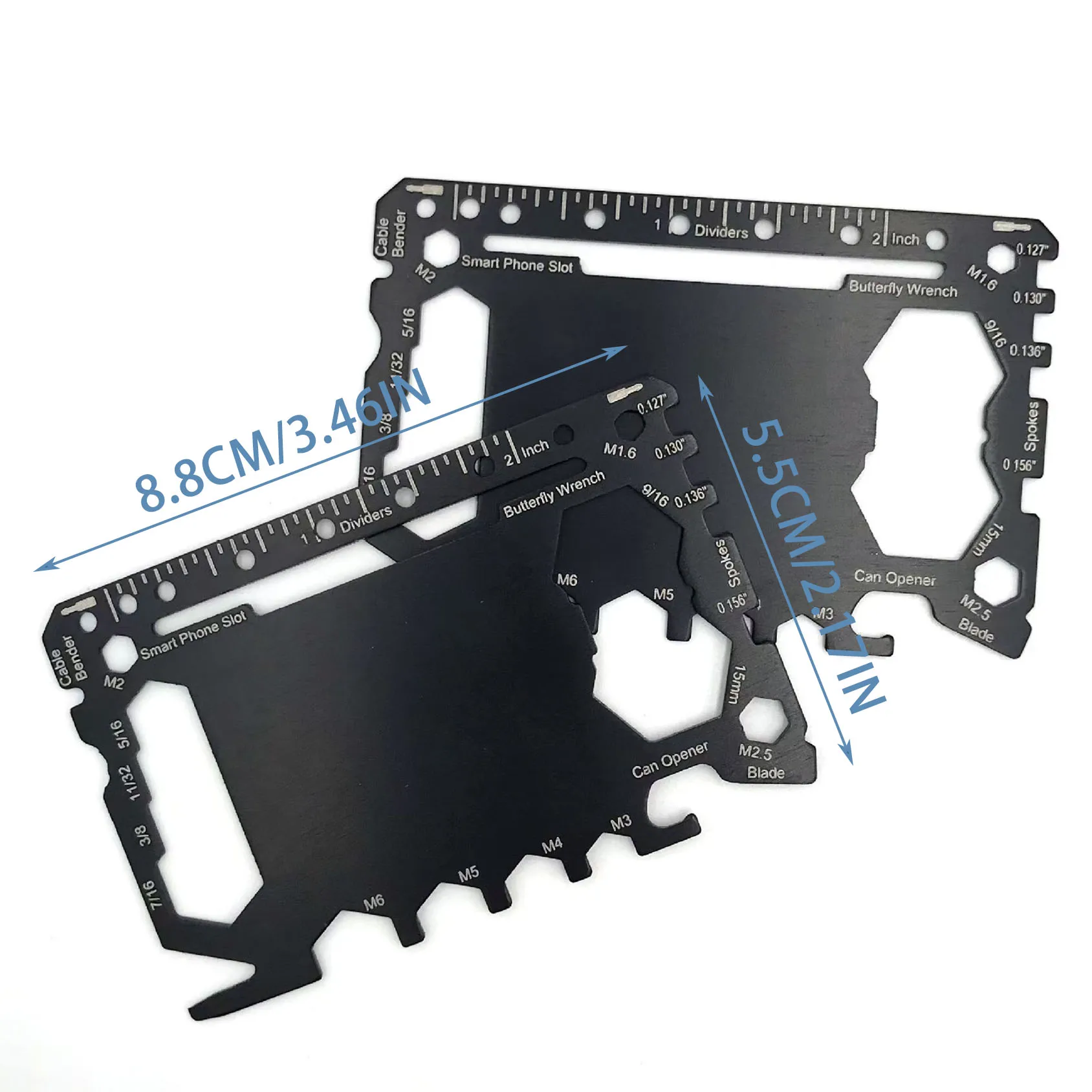 أداة متعددة 46 في 1 بحجم بطاقة الائتمان والتخييم في الهواء الطلق وإكسسوارات النجاة أدوات أدوات تروس متعددة الأغراض للرجال المحمولة