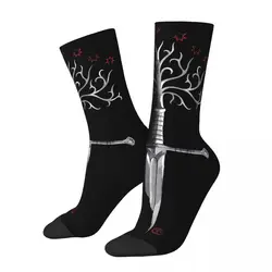 Crew Socks Narsil Anduril Sword Of Gondor Merch for Male Compression Stockings Spring Autumn Winter Best Friend Gifts