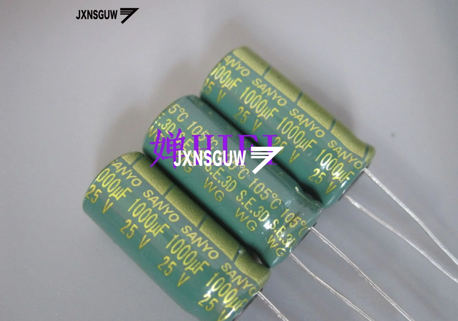 

20PCS Original SANYO WG 25V1000UF 10X20MM Green gold Aluminum electrolytic capacitors 1000uF/25v 105 degrees 1000UF 25V