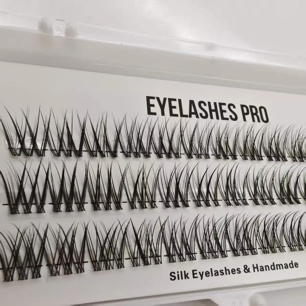 Brown RB013 DIY Hand Made Eyelash Extension Cluster Flase Lashes Lash Bundles Soft Ribbon Strip Eyelashes Makeup Lashes