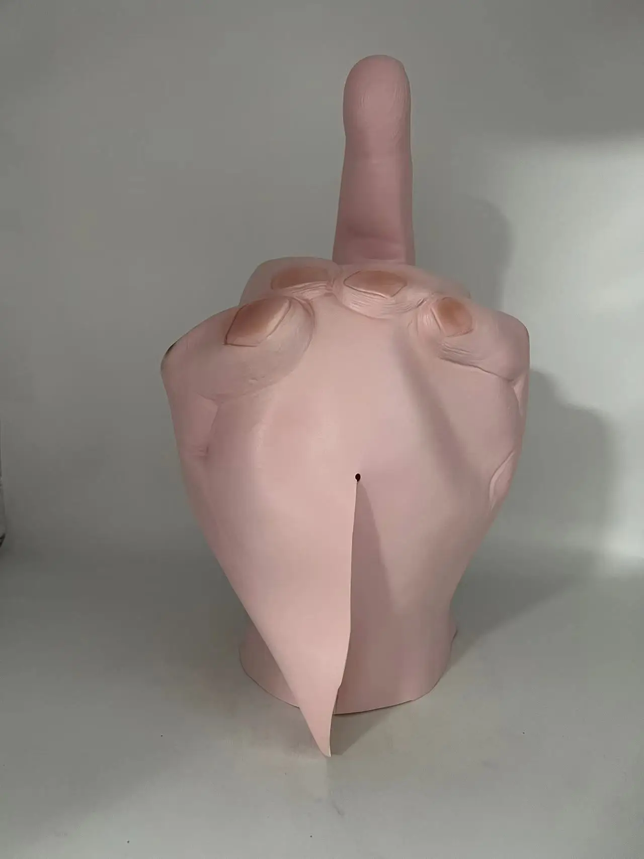 Funny Middle Finger Spoof Latex หน้ากากฮาโลวีน Masque Bar คอสเพลย์ Props Mascarillas Creepy นิ้วมือหน้ากาก Novelty Finger