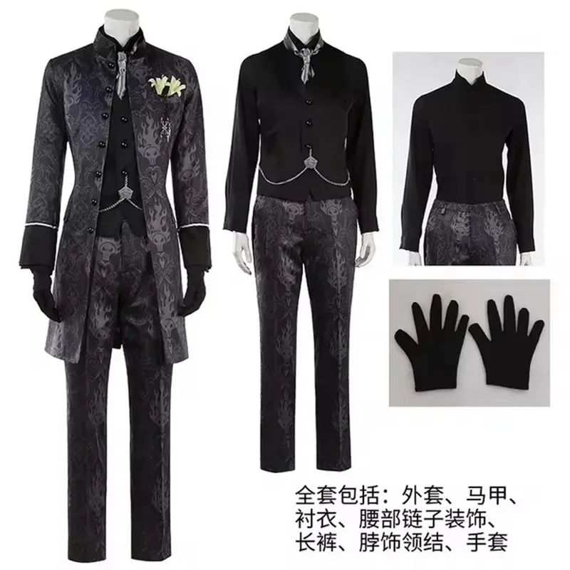 

Idia Cosplay Costume Wedding Suit Formal Clothing Party Outfits Halloween Carnival Uniforms