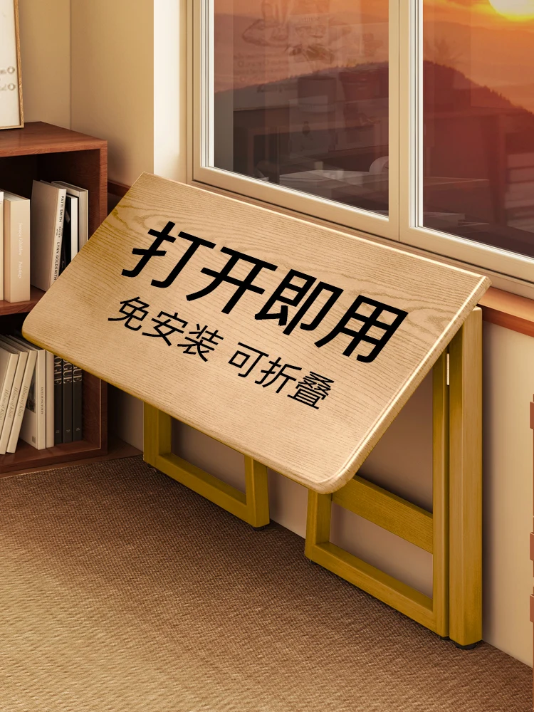 

Foldable table household small apartment student study desk bedroom simple office computer table new workbench