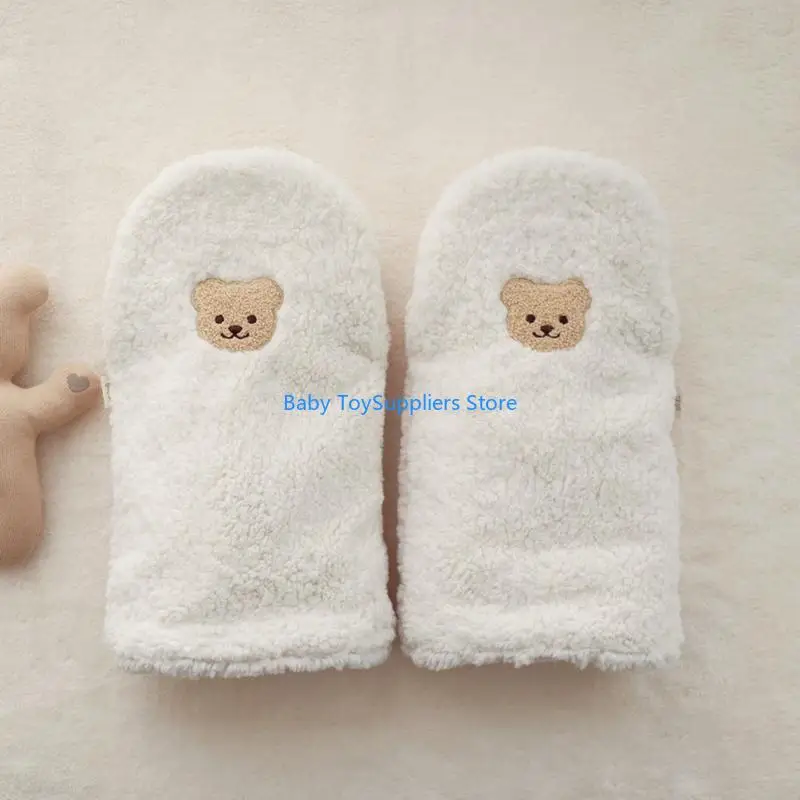 

R1WF Baby Stroller Hand Muffs Windproof Hand Warmer Warm Mittens for Outdoor Adventue