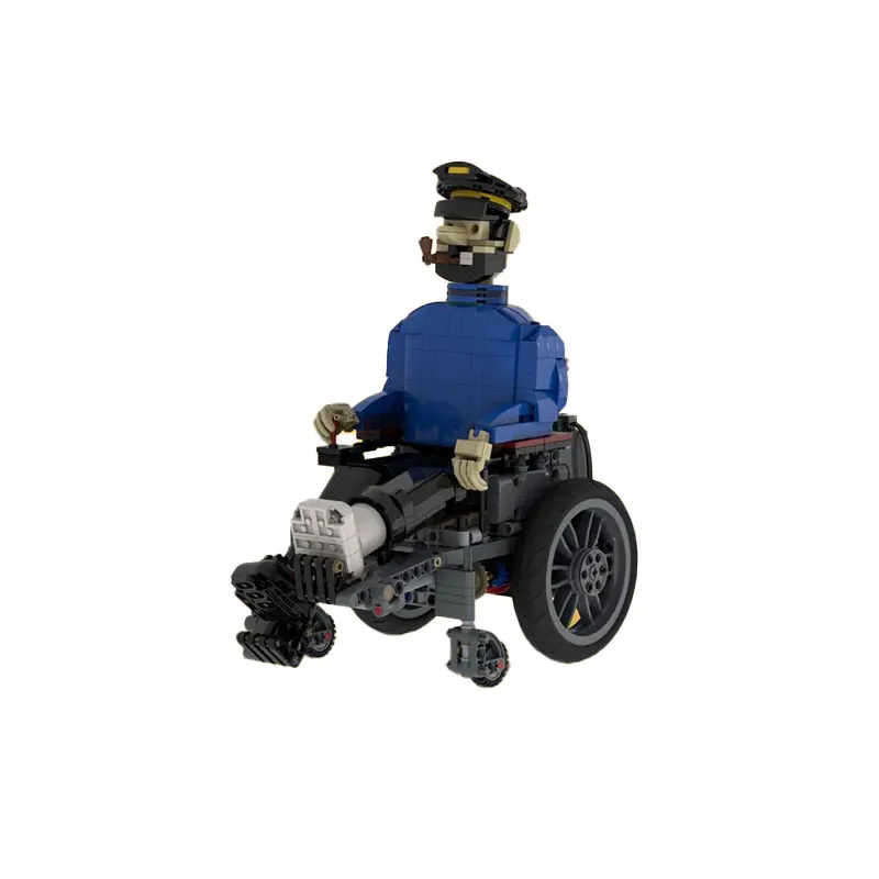 845pcs MOC Popular Anime Captain is in a Wheelchair Characters Brick Model Assembled Toys Creative Children's Holiday Gifts