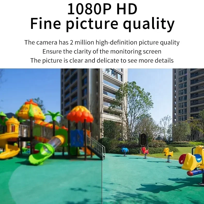 Tuya Smart Home 8 Pcs Wifi Ptz Camera System Ip Camera Kit 2MP 8CH Nvr Surveillance Night Vision