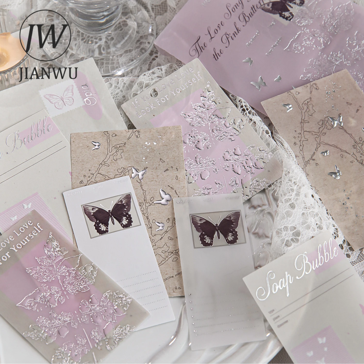 

Блокнот-коллаж JIANWU серии «Царство просторных теней» с винтажным узором и рельефным пейзажем, креативная канцелярия для дневника