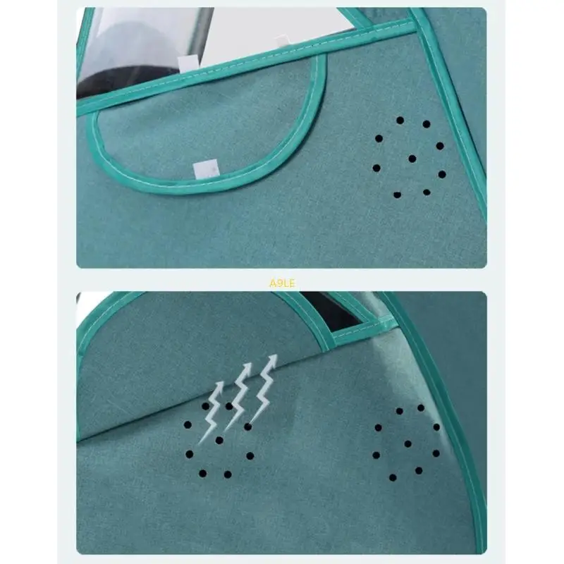 غطاء أمطار الأطفال في عربة الأطفال 4 موسم استخدم نافذة شفافة على سلامة النسيج الشفافة