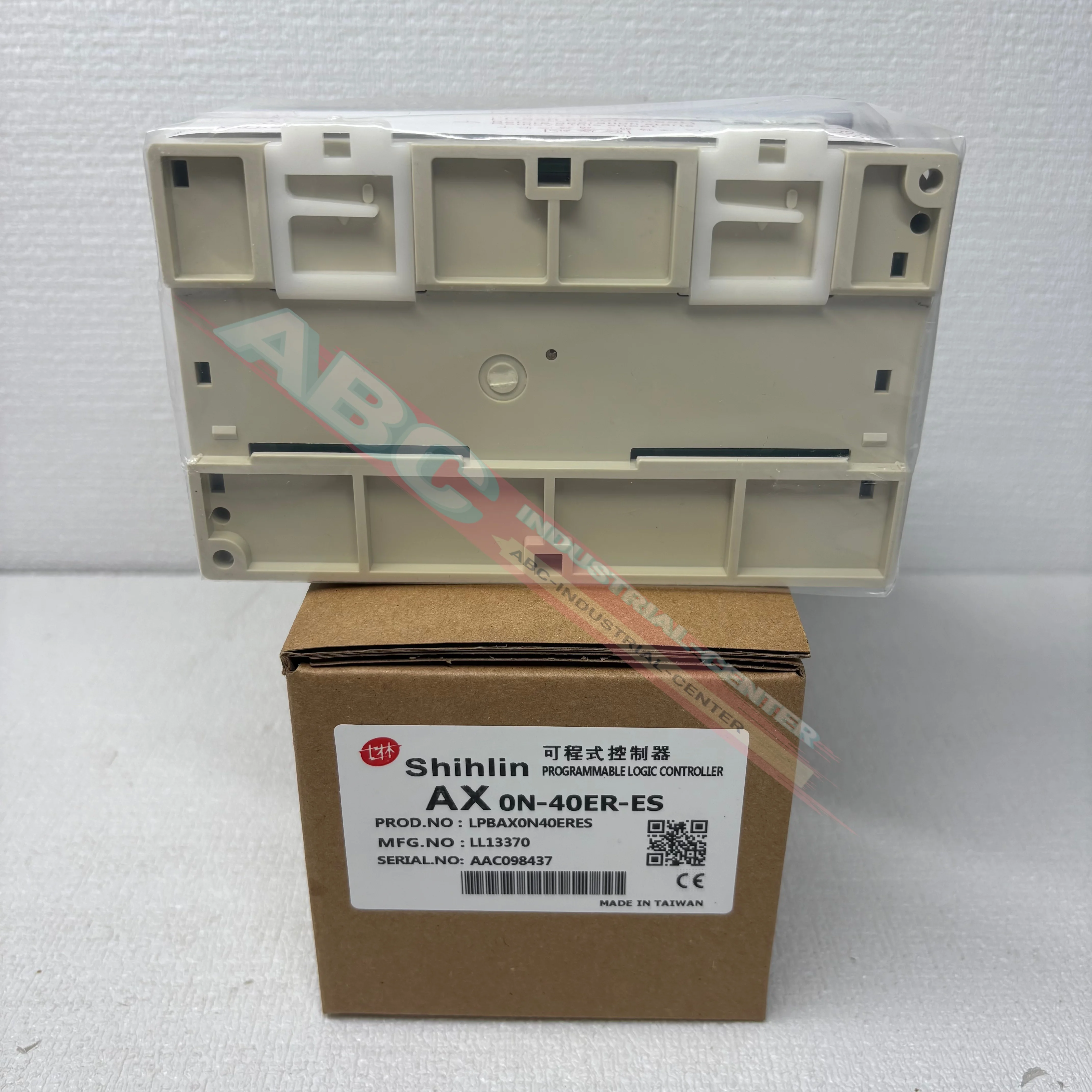 

New AX0N-40MR-ES PLC host unit in box