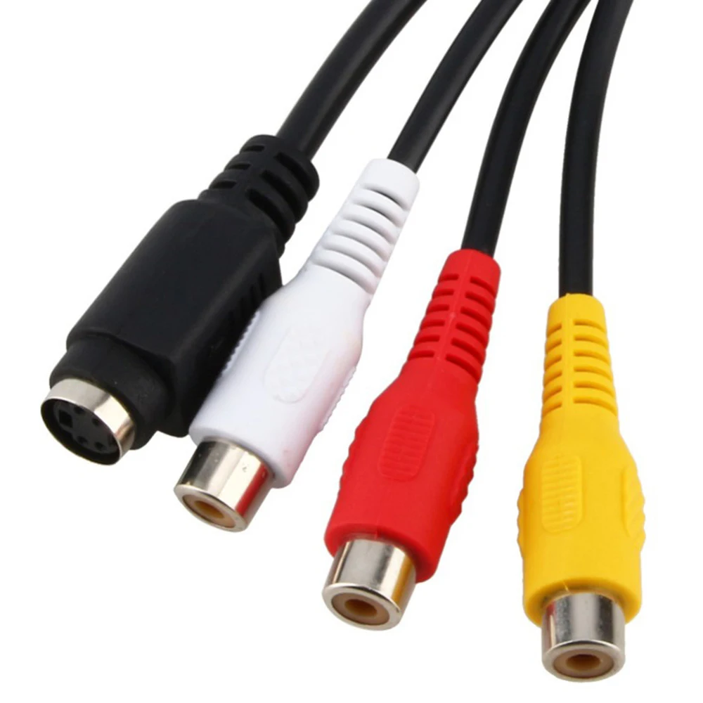 PC Computador Laptop Home SVGA VGA para AV 3 RCA Cabo Conversor Adaptador VGA para S-Video