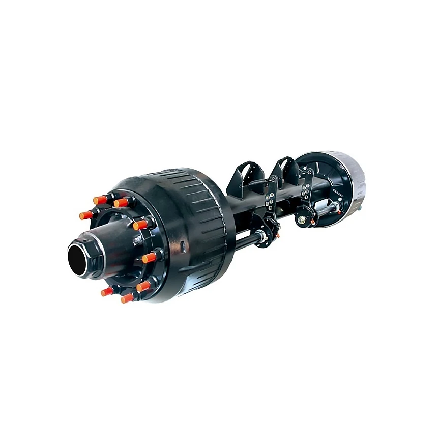 

BPW FUWA Type Truck Axle 12/14/16/18T Trailer Axle Part Round/Square Axle Tube Truck Brake Shoes