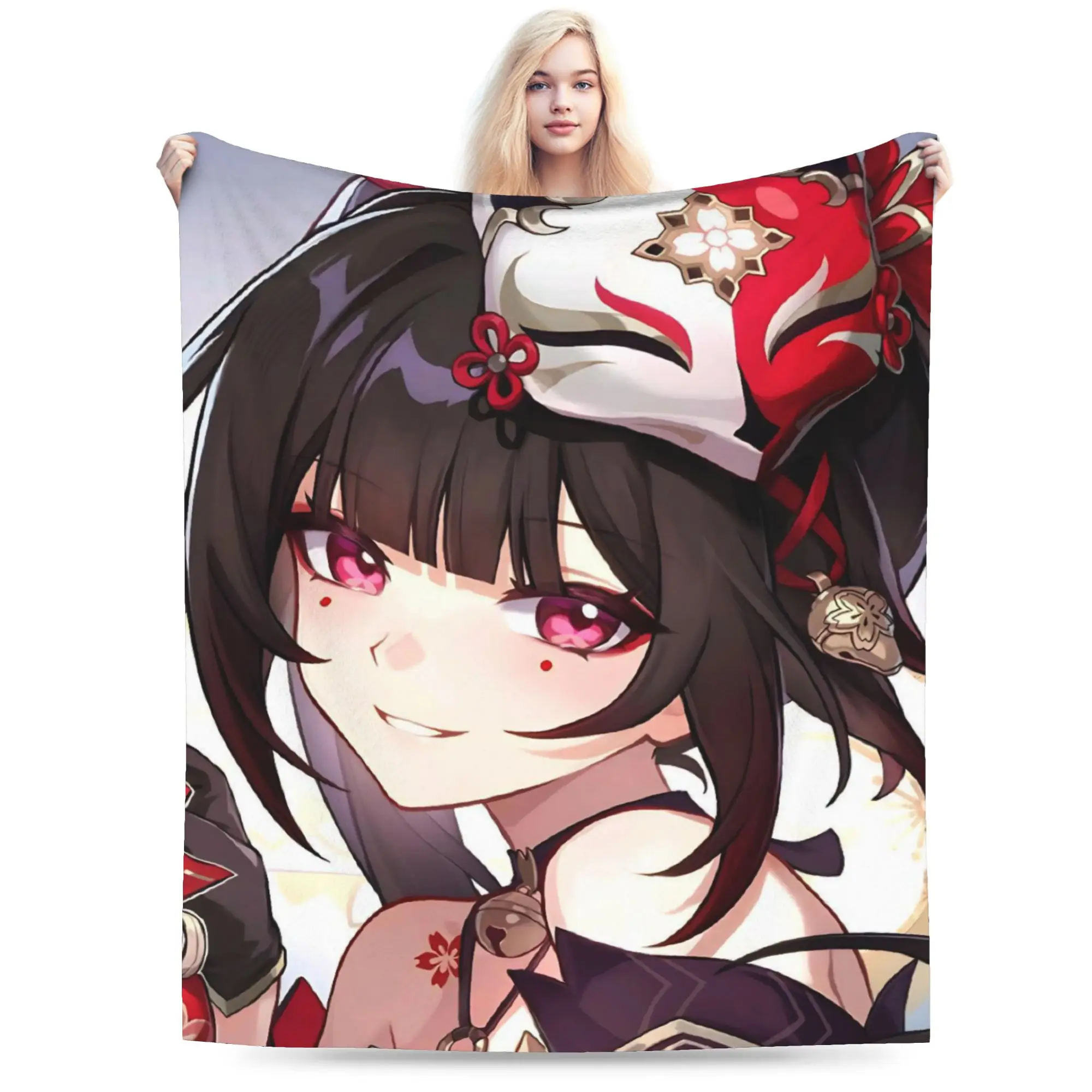 Honkai Star Rail Throw Blanket for Couch  Fuzzy Soft Plush Blanket 50x60 Inch Multi-size Bedspreads for All Seasons